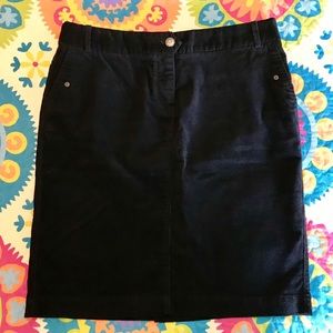 NEW J. Crew Black Corduroy Pencil Skirt - Size 12